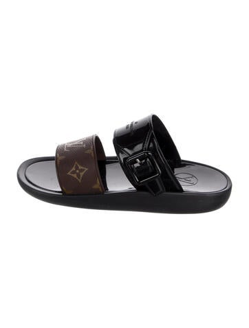Louis Vuitton Sandals Rubber Printed Slides IT 36 | 6