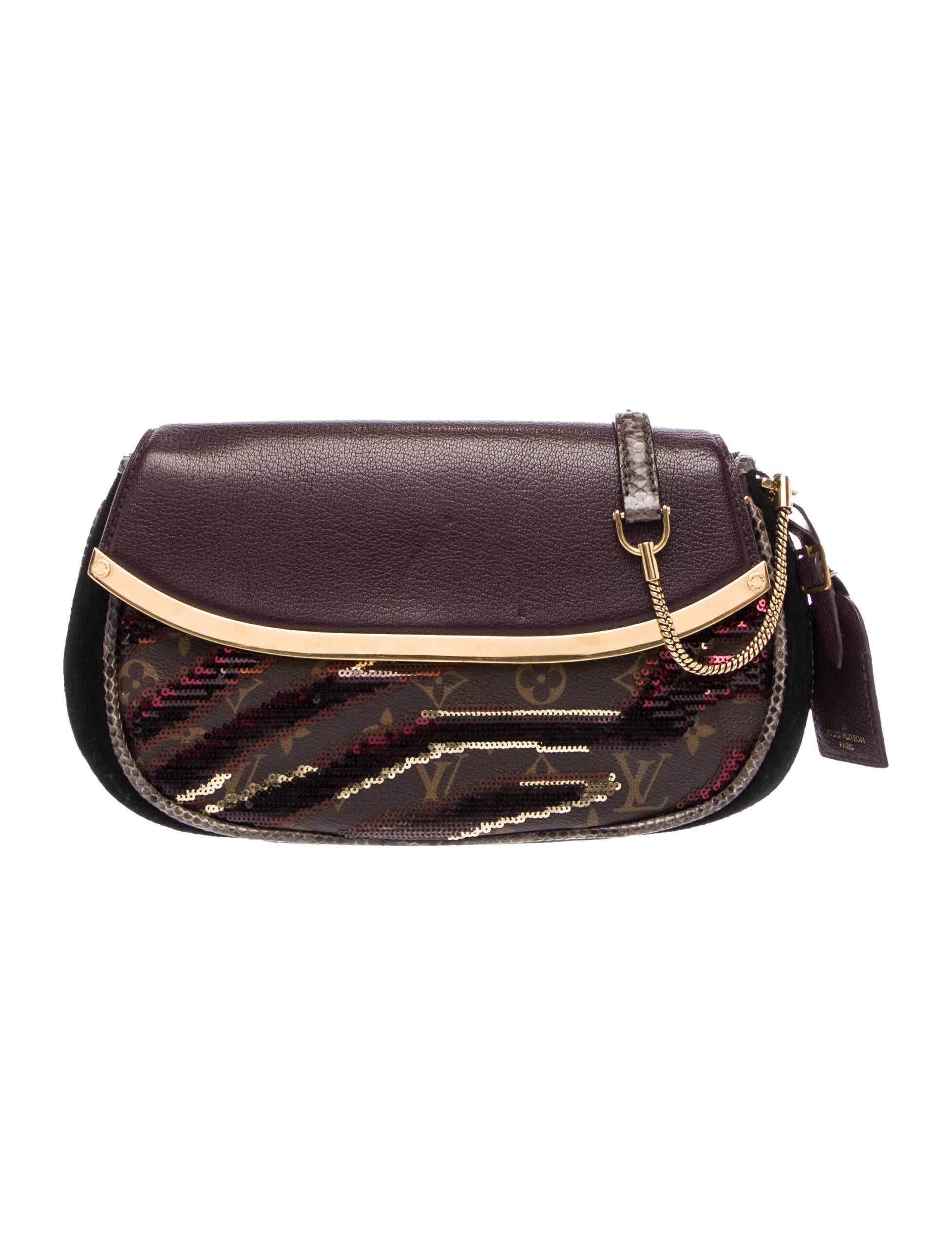 Louis Vuitton LV Monogram Savage Tiger Clutch Vintage