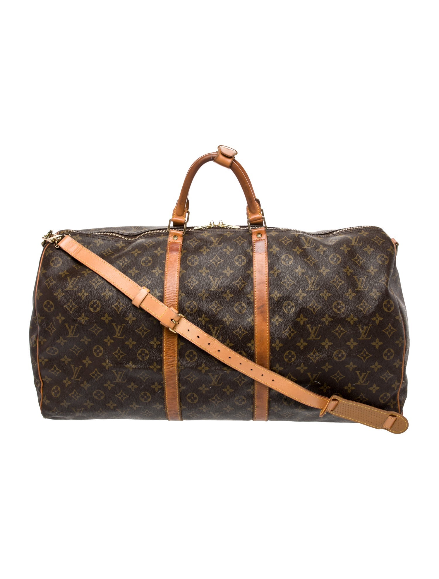 Louis Vuitton LV Monogram Keepall Bandouliere 60 Vintage