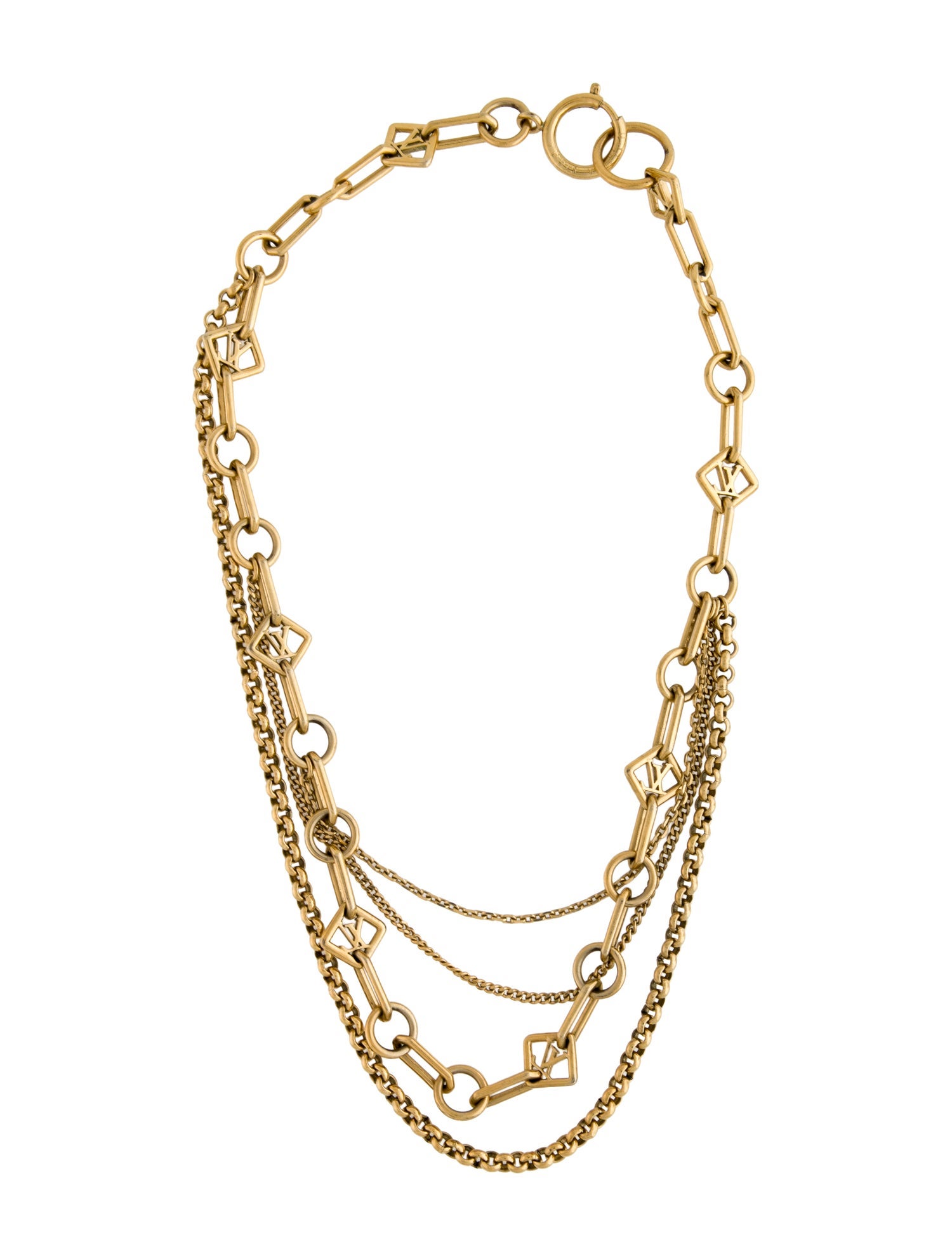 Louis Vuitton Collier Chaine Vegas Necklace