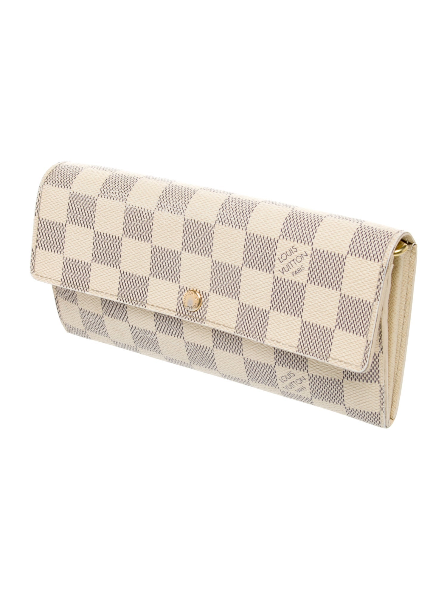 Louis Vuitton 2013 Damier Azur Pattern Sarah Wallet