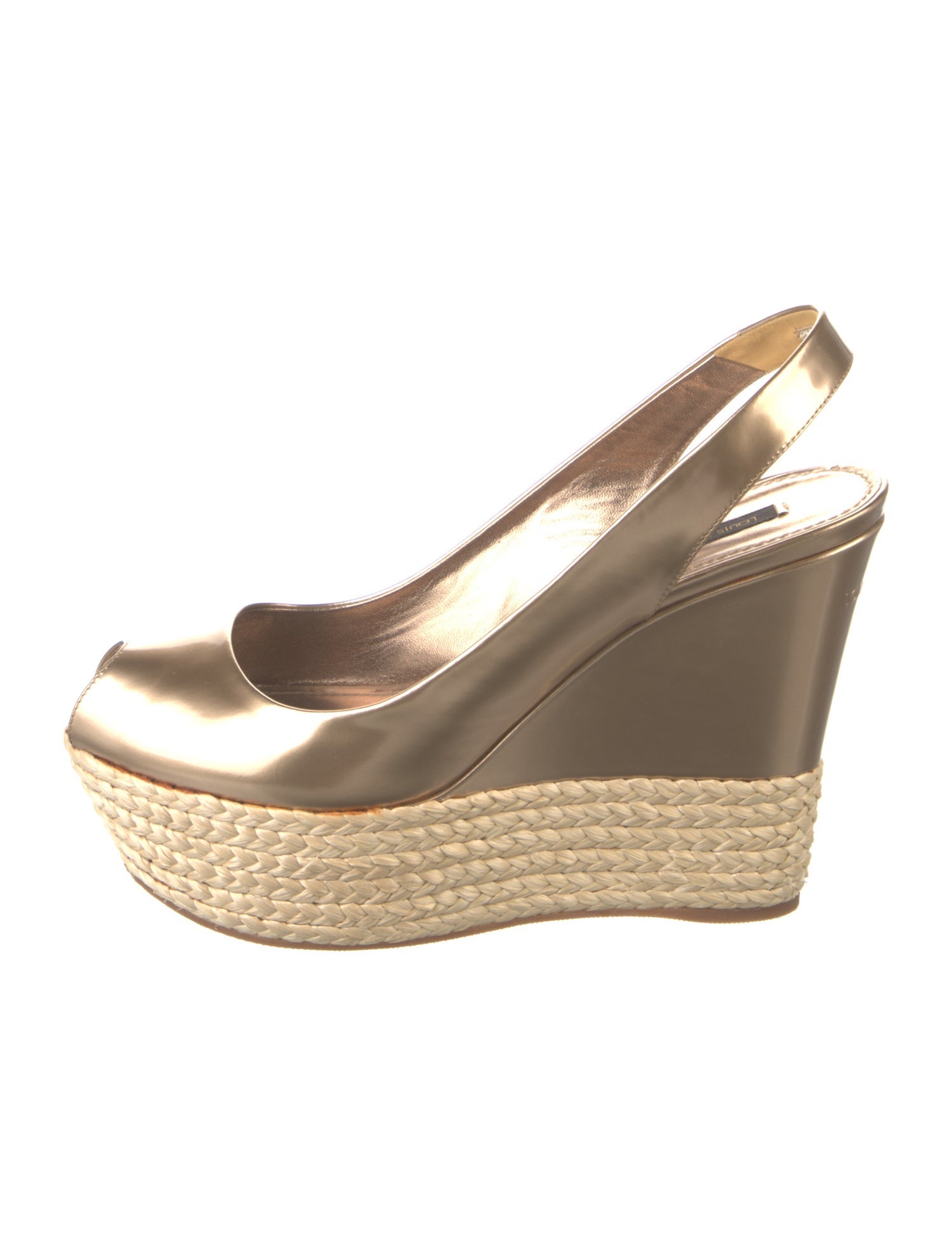 Louis Vuitton Leather Slingback Pumps