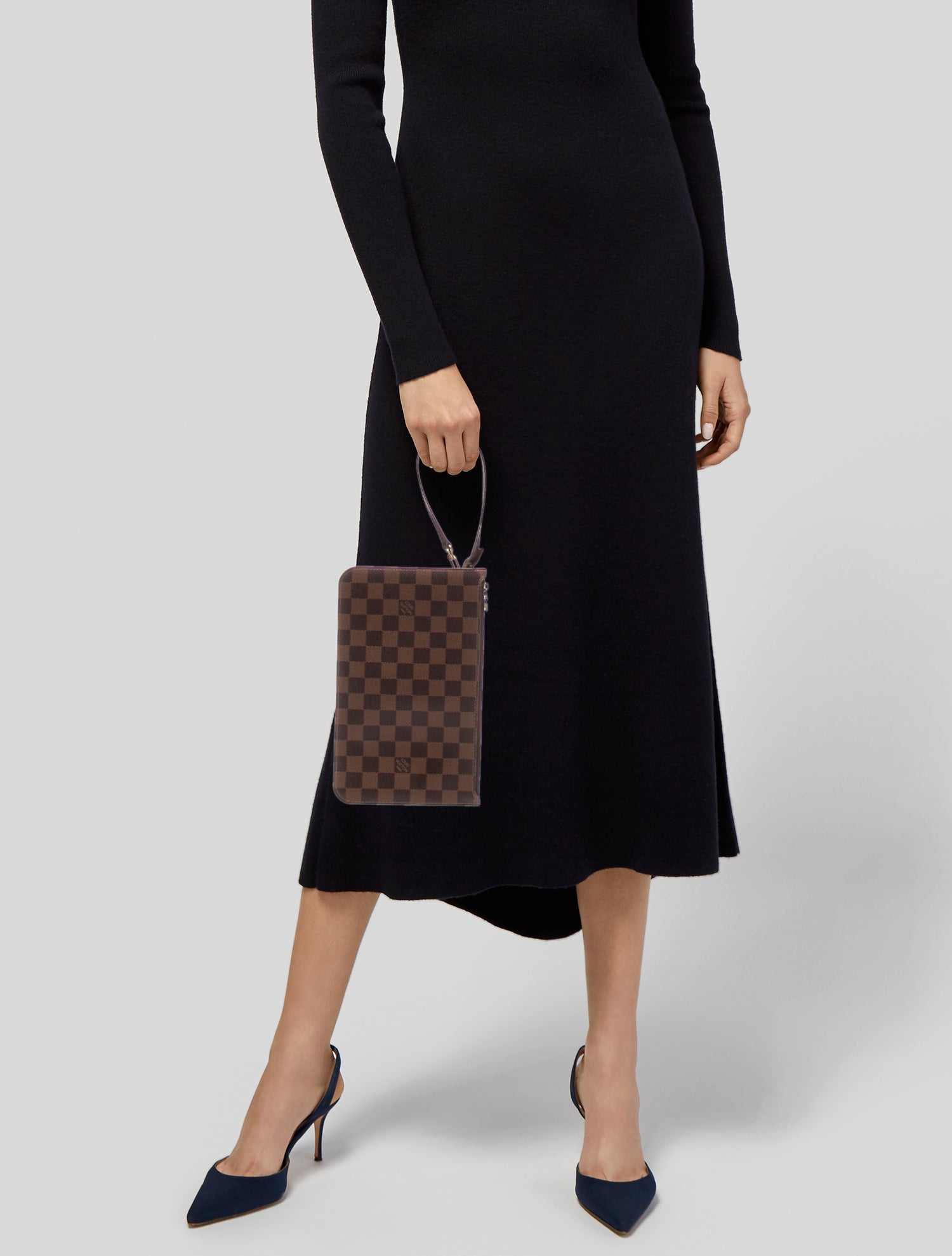 Louis Vuitton Damier Ebene Neverfull Pouch