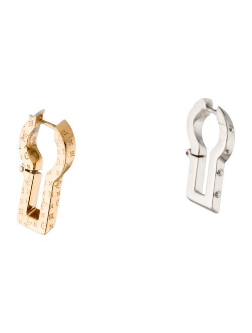 Louis Vuitton Monogram Keyhole Drop Earrings