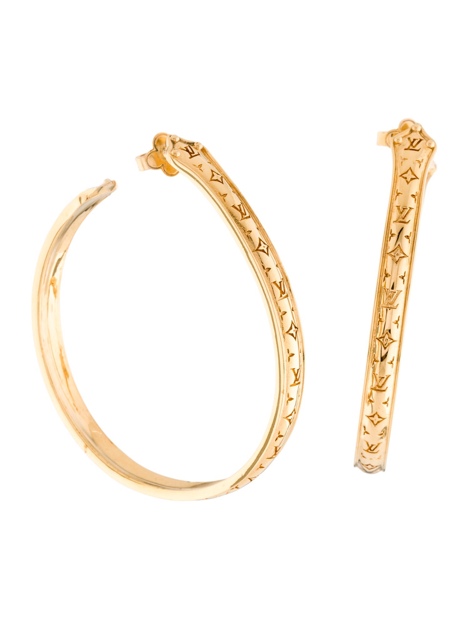 Louis Vuitton Nanogram Sweet Dreams Hoop Earrings