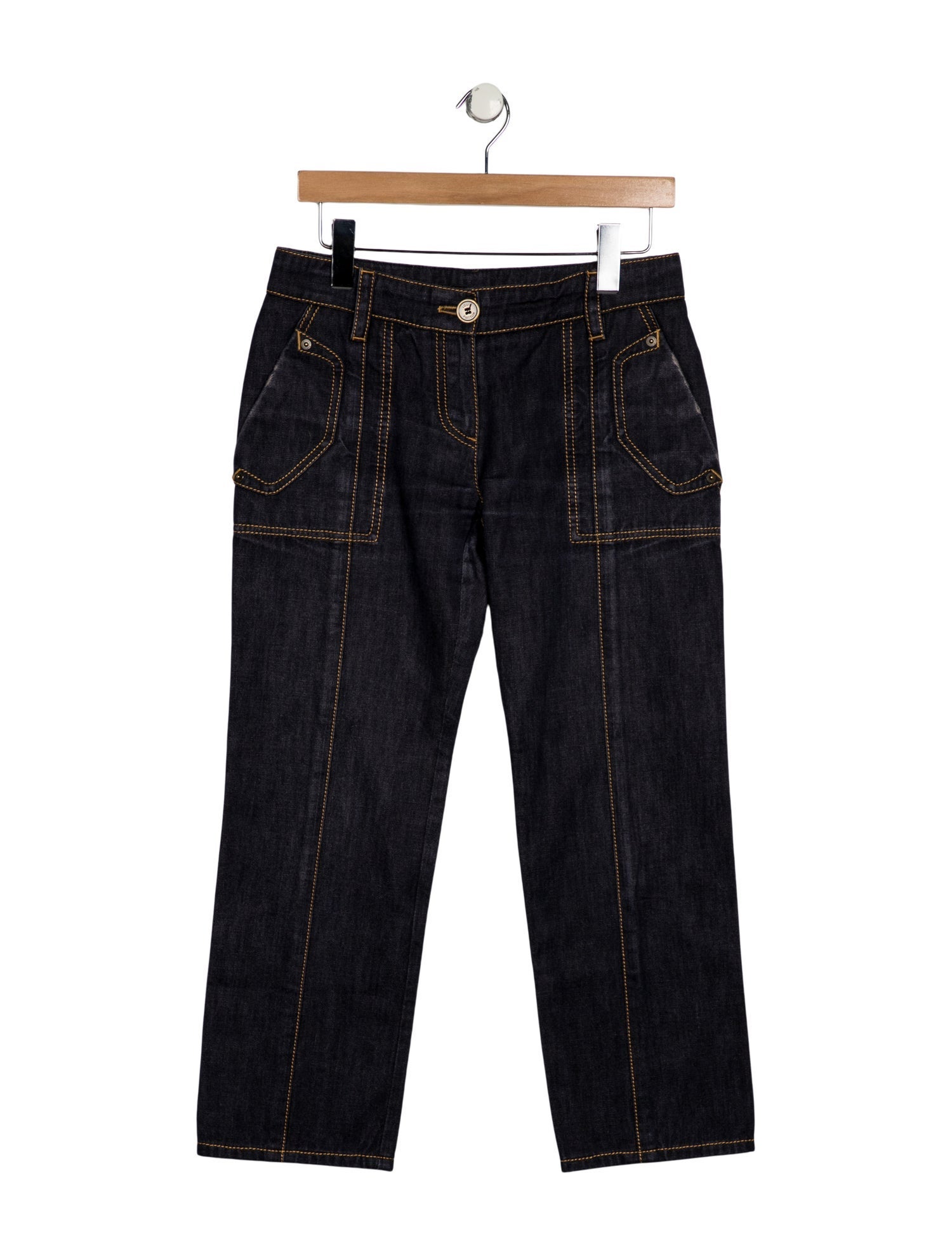 Louis Vuitton Mid-Rise Straight Leg Jeans