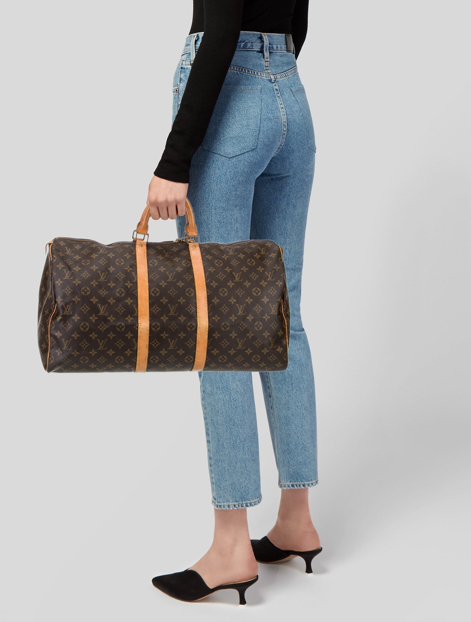 Louis Vuitton LV Monogram Keepall 55 Vintage