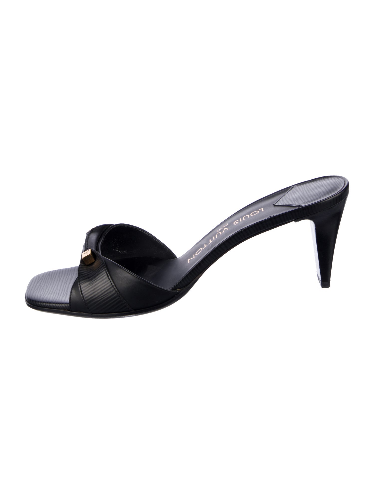 Louis Vuitton Leather Slides