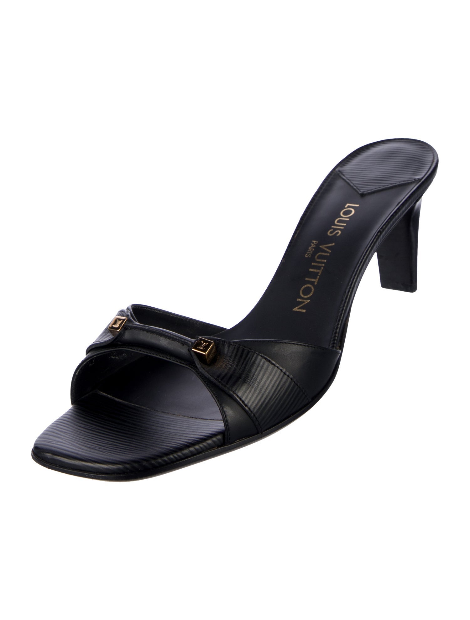 Louis Vuitton Leather Slides