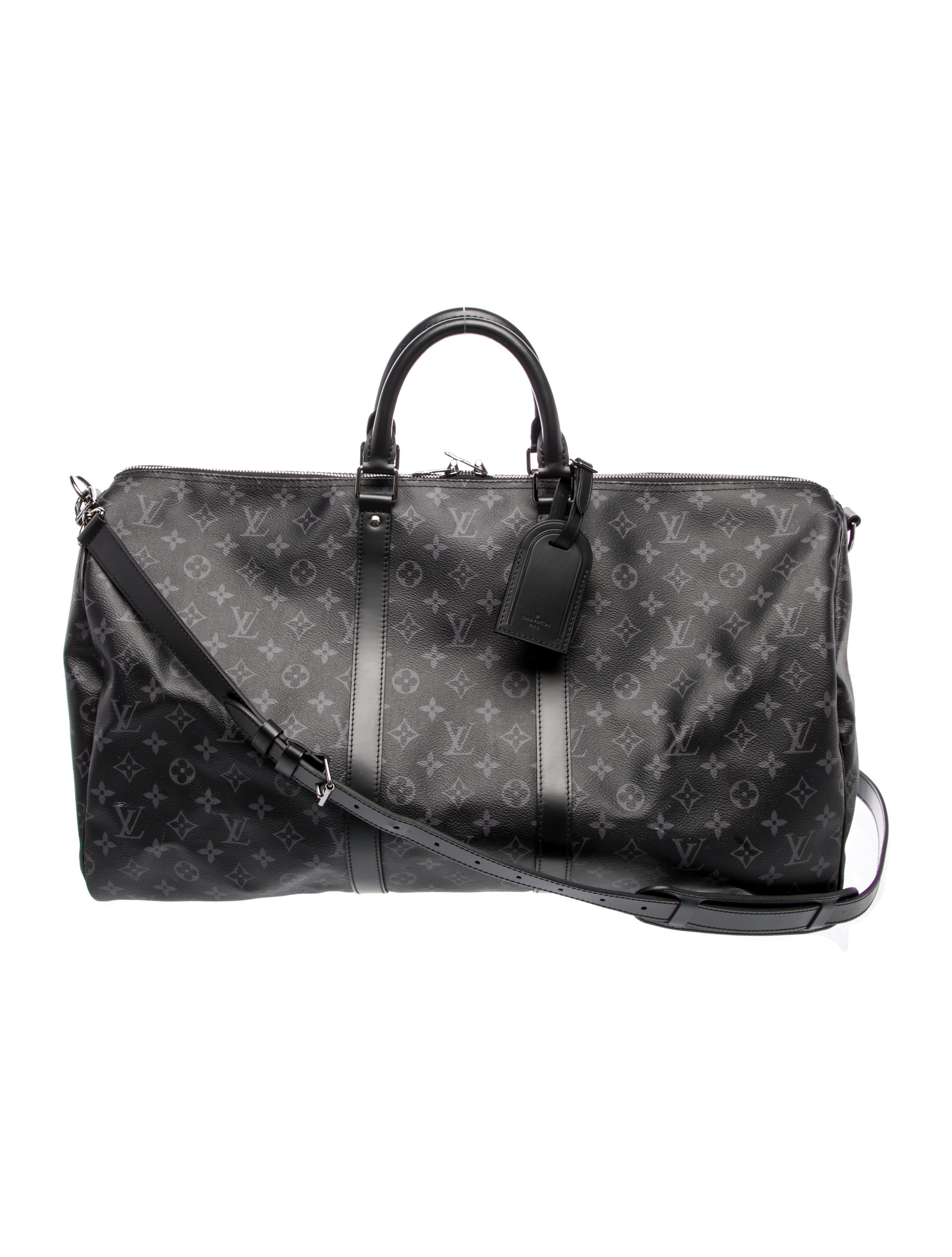 Louis Vuitton Monogram Eclipse Keepall Bandouliere 55