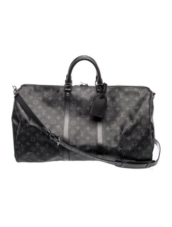 Louis Vuitton Monogram Eclipse Keepall Bandouliere 55