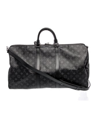 Louis Vuitton Monogram Eclipse Keepall Bandouliere 55