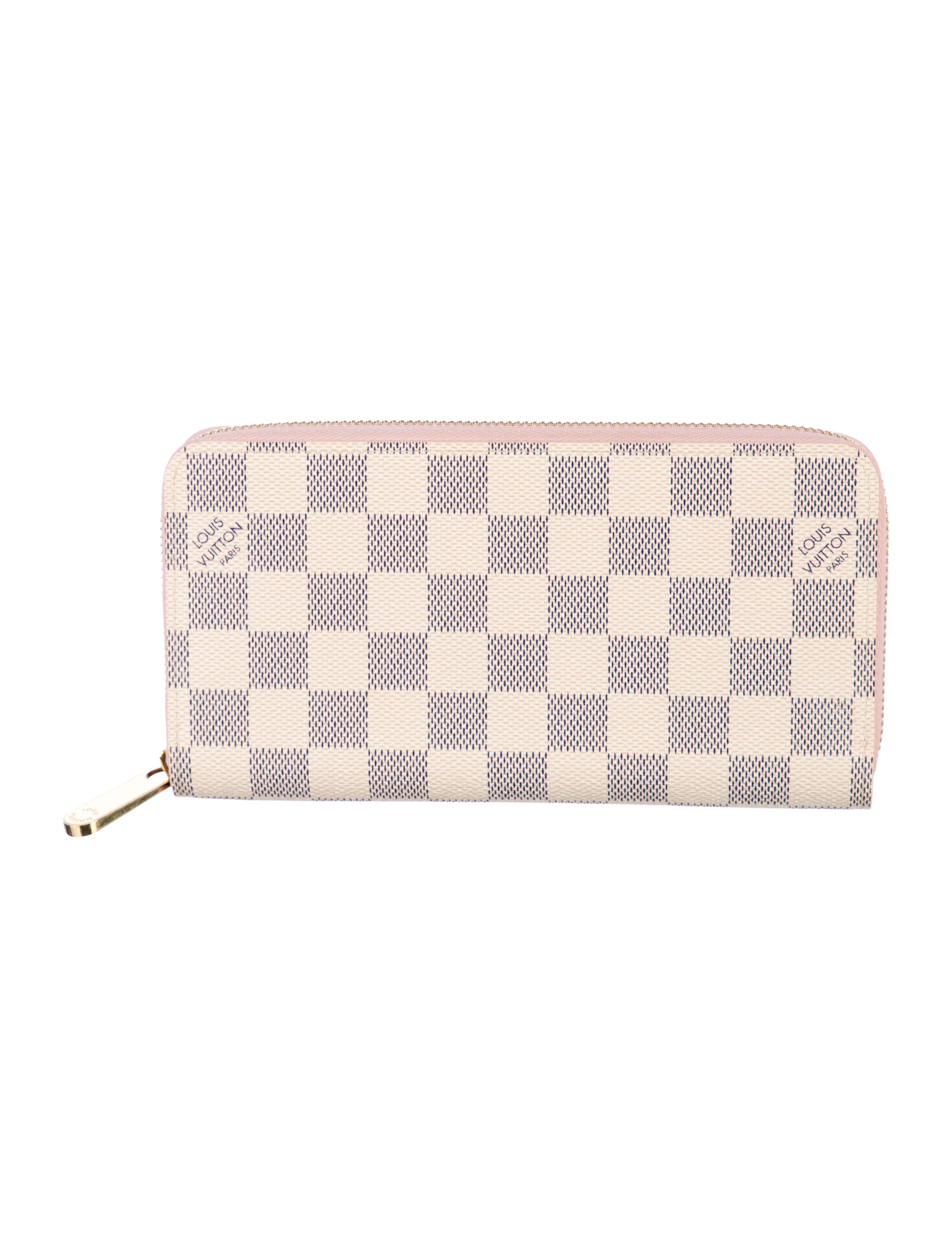 Louis Vuitton Damier Azur Pattern Coated Canvas Zippy Wallet