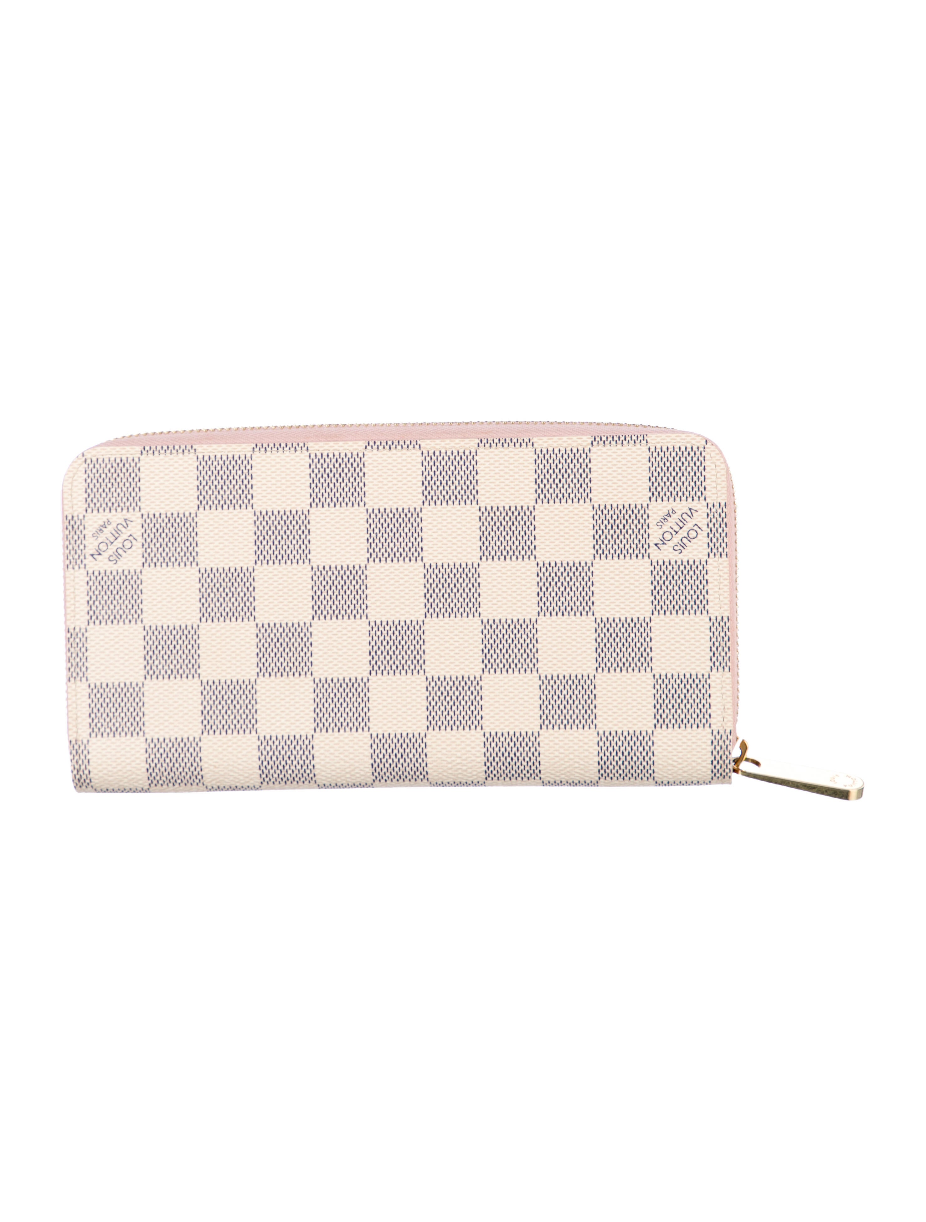 Louis Vuitton Damier Azur Pattern Coated Canvas Zippy Wallet