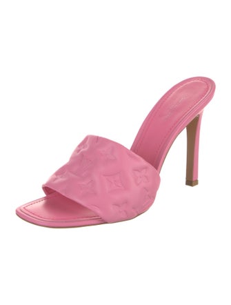 Louis Vuitton Monogram Pattern Leather Slides