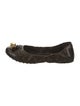 Louis Vuitton LV Monogram Leather Trim Embellishment Ballet Flats