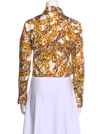 Louis Vuitton 2023 Chain Print Crop Top