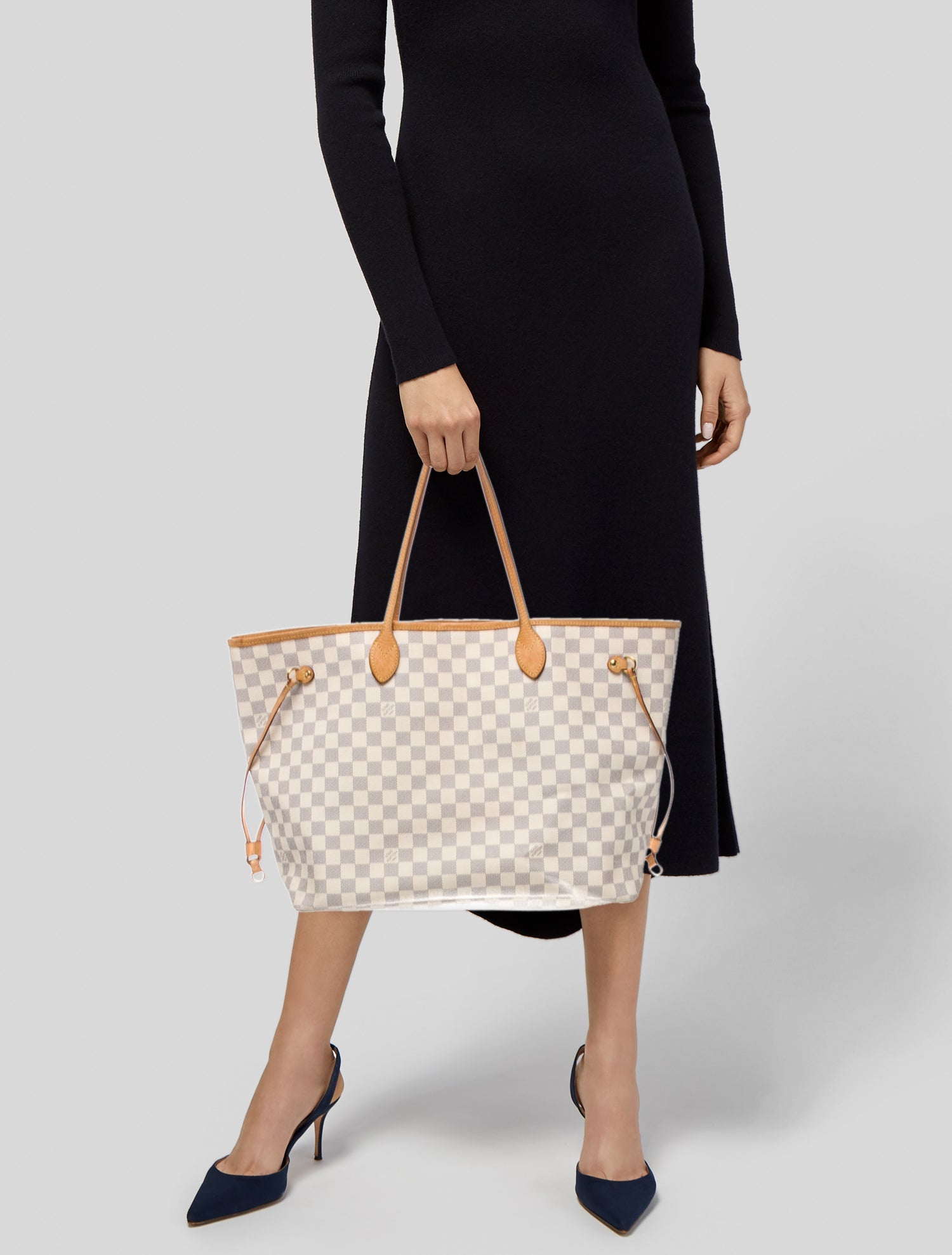 Louis Vuitton Damier Azur Neverfull w/Pouch GM