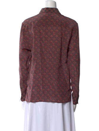 Louis Vuitton 2019 Silk Button-Up Top