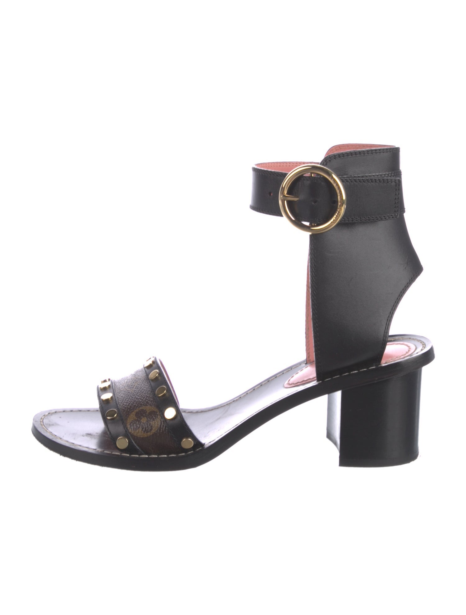 Louis Vuitton Monogram Pattern Leather Sandals