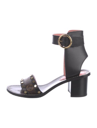 Louis Vuitton Monogram Pattern Leather Sandals