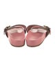 Louis Vuitton Printed Leather Trim Embellishment Slides