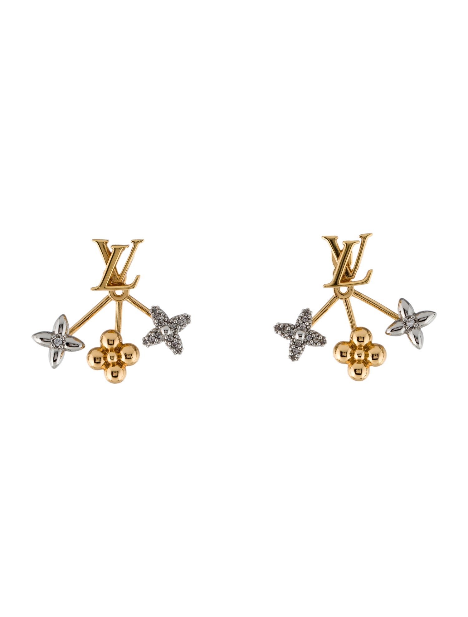 Louis Vuitton Crystal Drop Earrings