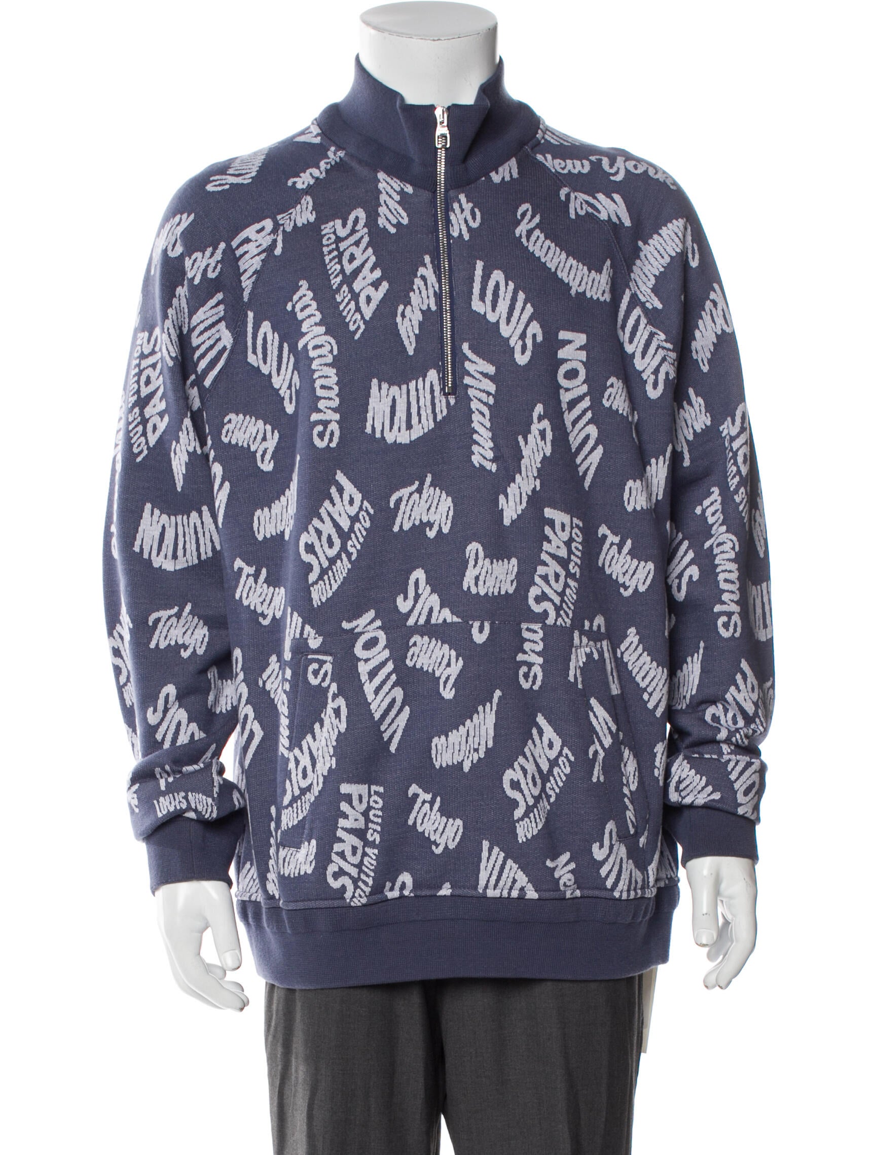 Louis Vuitton 2018 Printed Polo Sweater