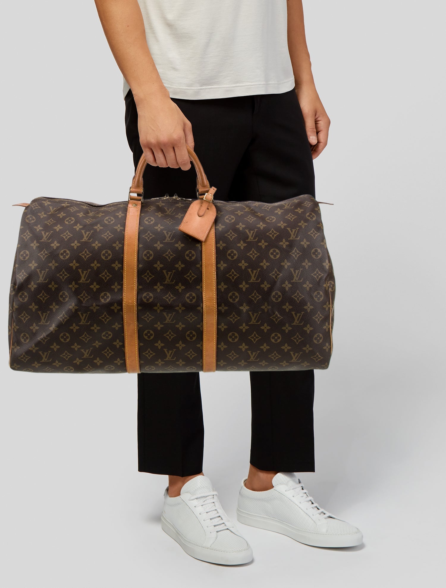 Louis Vuitton Coated Canvas Keepall 60 Vintage
