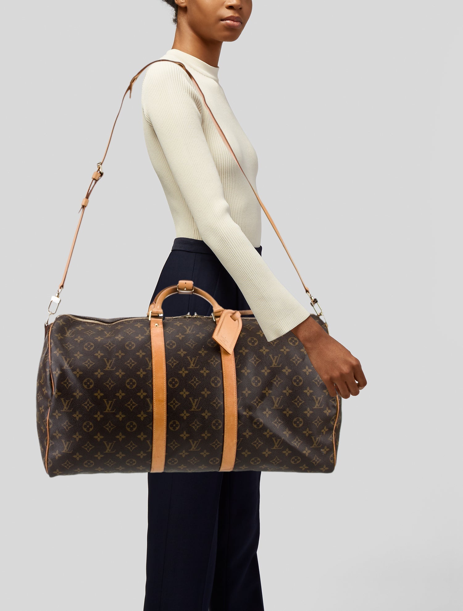 Louis Vuitton LV Monogram Keepall Bandouliere 55