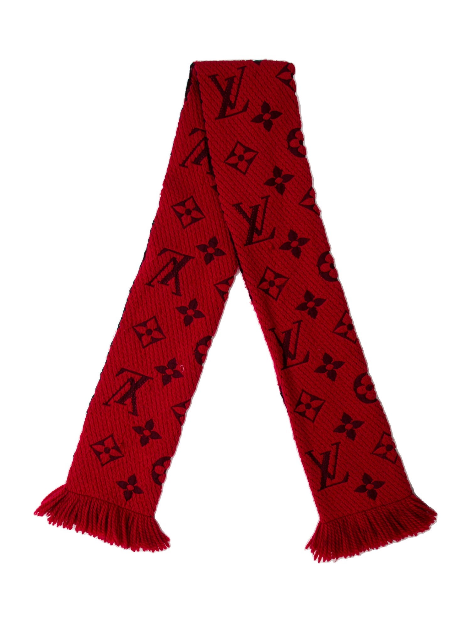 Louis Vuitton Logomania Wool Scarf