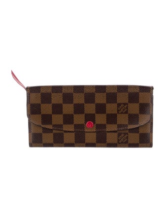 Louis Vuitton 2014 Damier Ebene Pattern Emilie Wallet