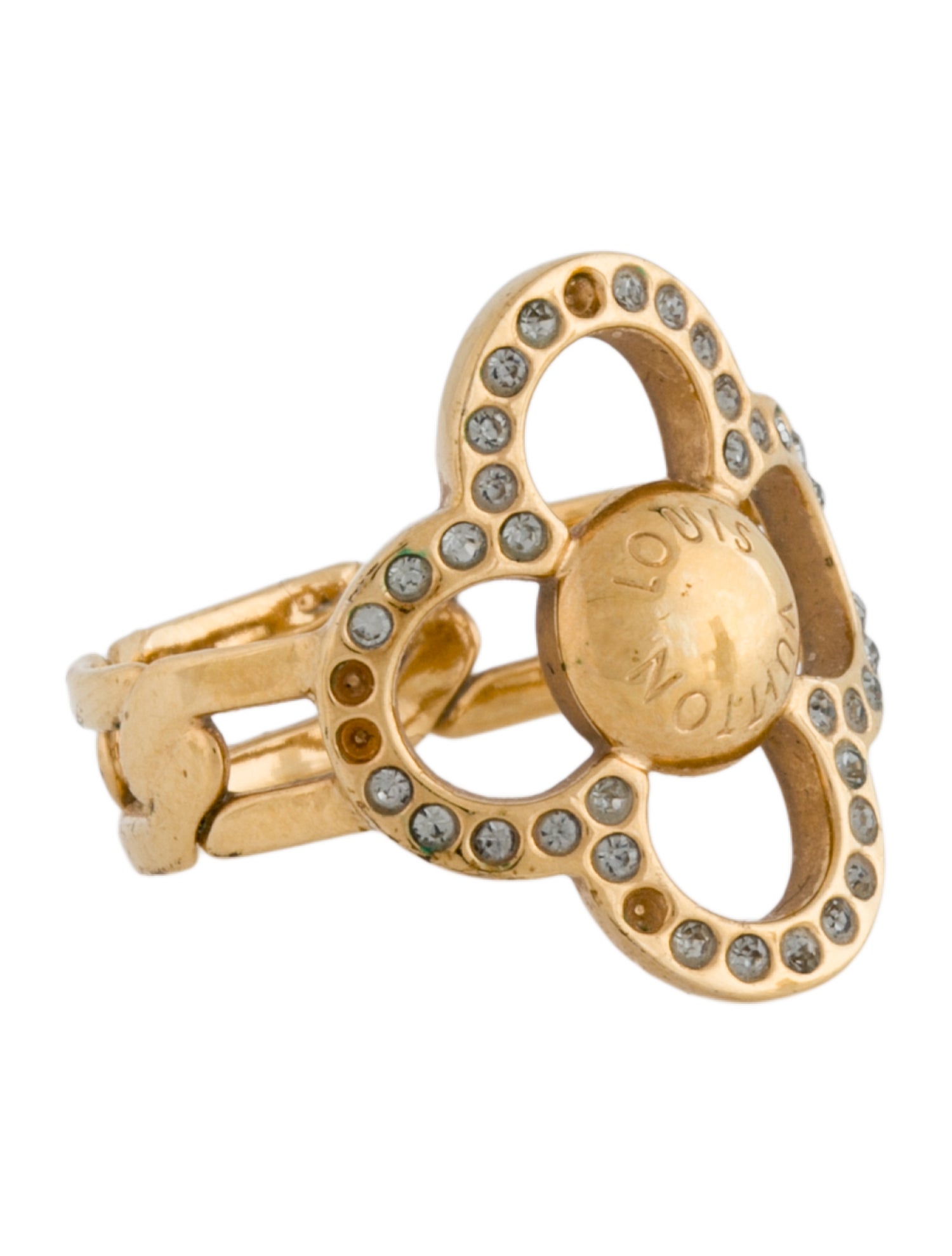Louis Vuitton Crystal Flower Power Cocktail Ring