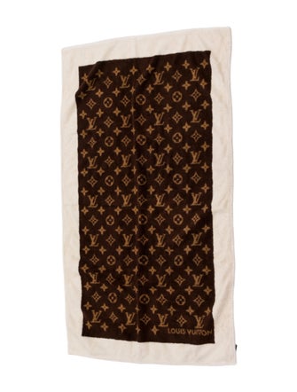 Louis Vuitton Cotton Monogram Beach Towel