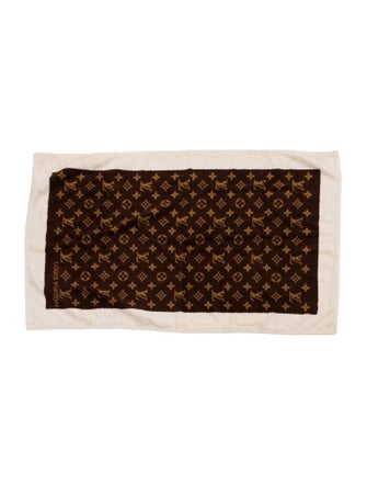 Louis Vuitton Cotton Monogram Beach Towel