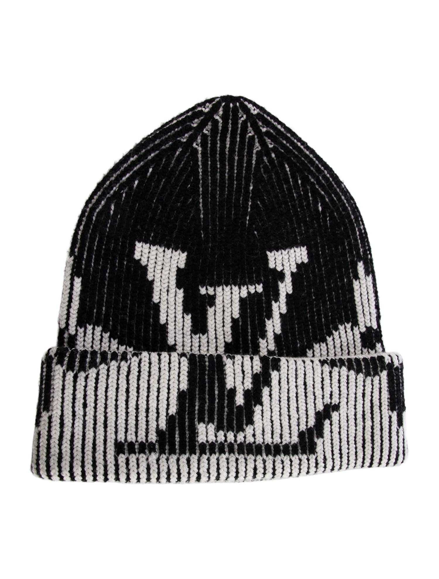 Louis Vuitton Wool Ribbed Monogram Beanie