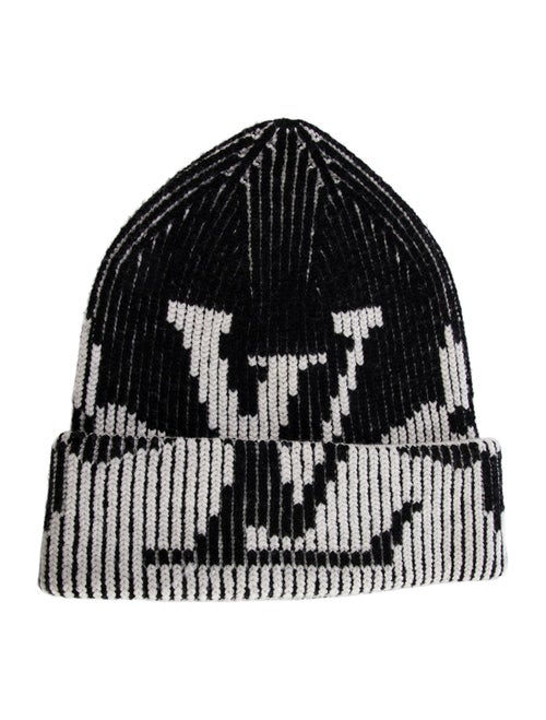 Louis Vuitton Wool Ribbed Monogram Beanie