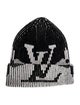 Louis Vuitton Wool Ribbed Monogram Beanie