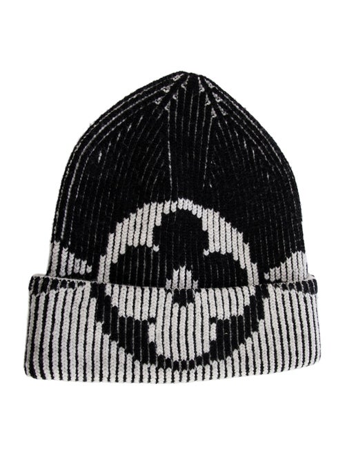 Louis Vuitton Wool Ribbed Monogram Beanie