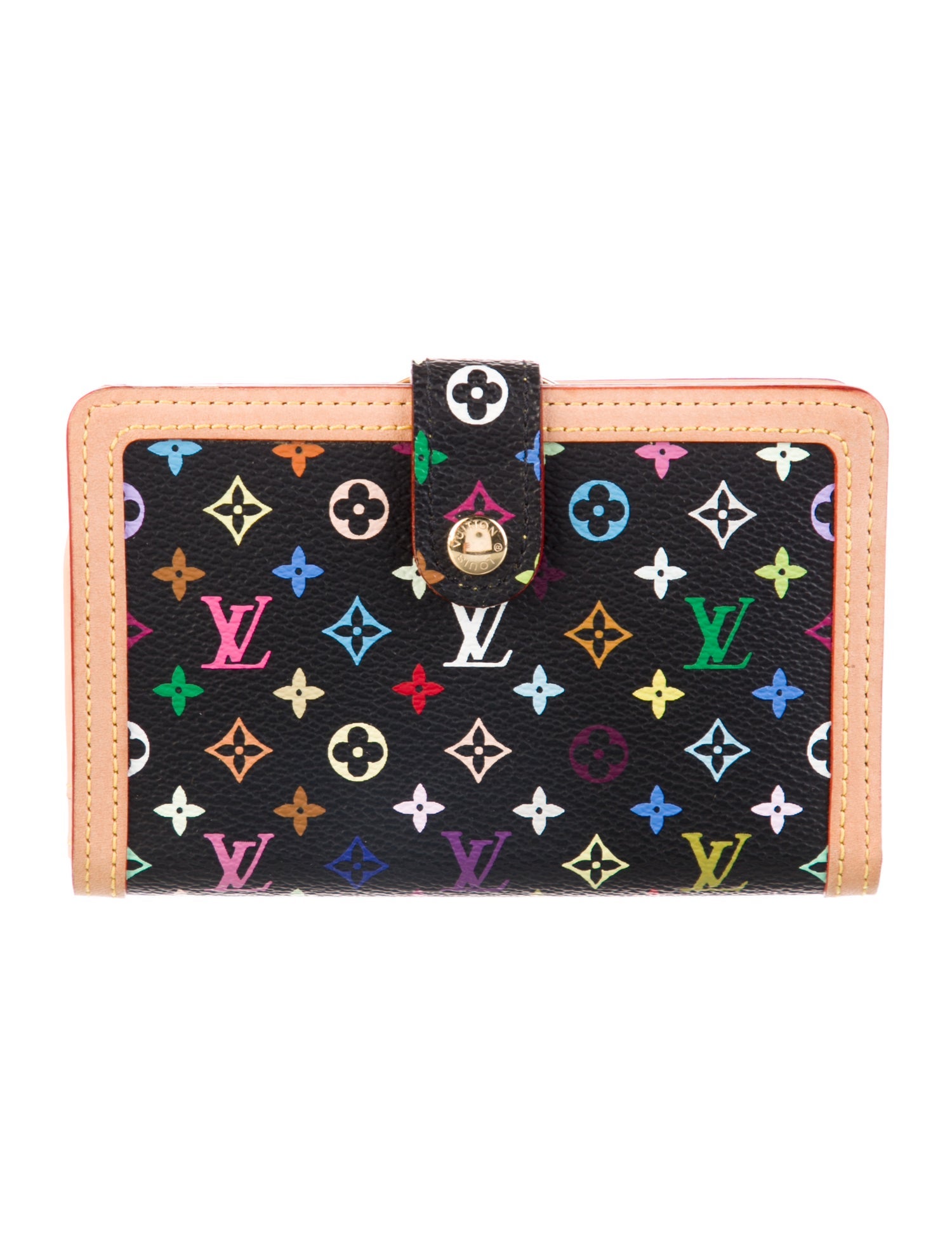 Louis Vuitton Multicolore Monogram Pattern Coated Canvas French Purse