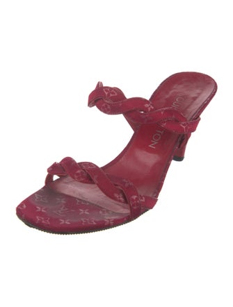 Louis Vuitton LV Monogram Satin Slides