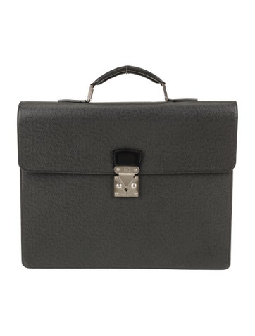 Louis Vuitton Briefcases Taiga Leather Moskova Vintage