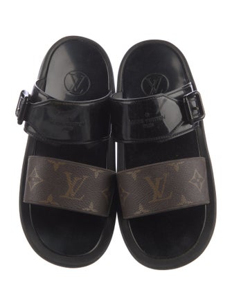 Louis Vuitton Sunbath Monogram Pattern Slides