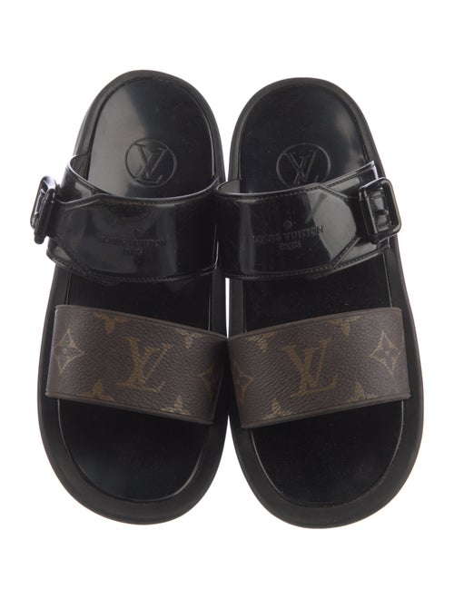 Louis Vuitton Sunbath Monogram Pattern Slides