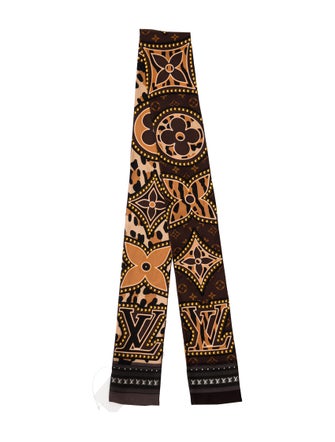 Louis Vuitton Pattern Print Silk Scarf
