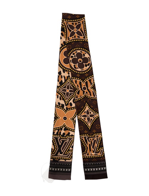 Louis Vuitton Pattern Print Silk Scarf