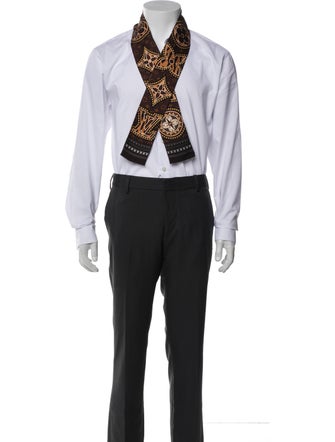 Louis Vuitton Pattern Print Silk Scarf