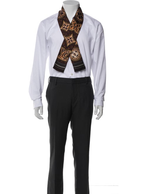 Louis Vuitton Pattern Print Silk Scarf