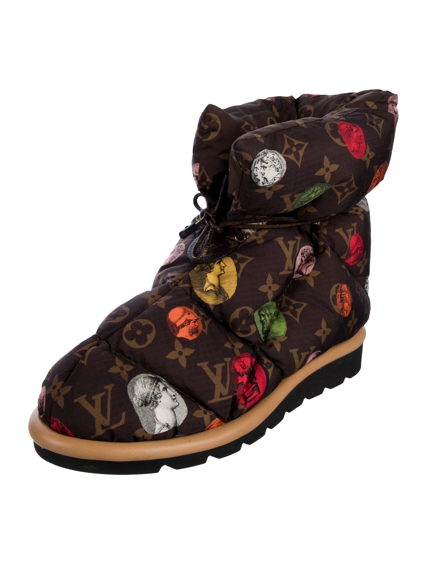 Louis Vuitton 2021 Monogram Pillow Comfort Ankle Boot Lace-Up Boots