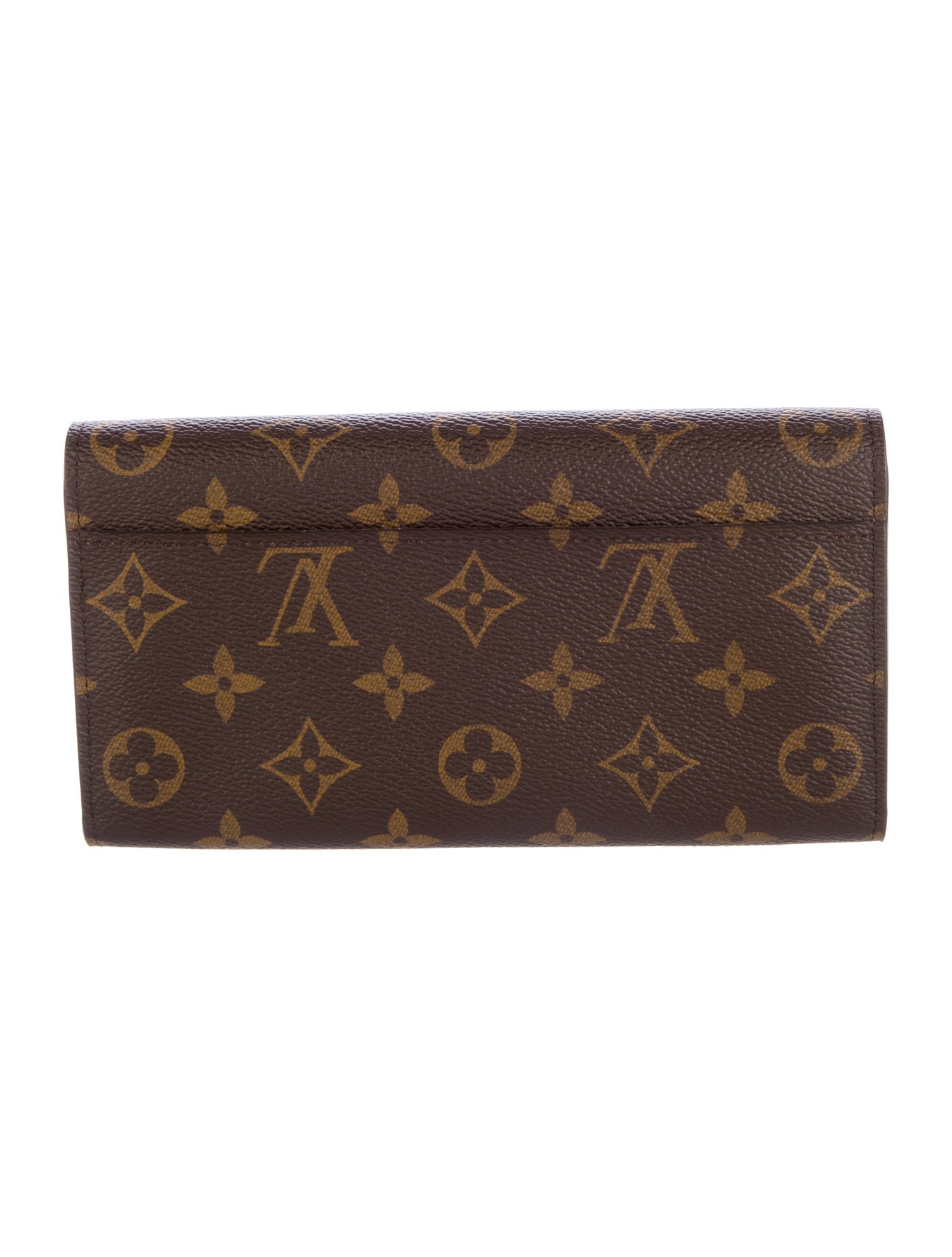 Louis Vuitton LV Monogram Coated Canvas Sarah Wallet